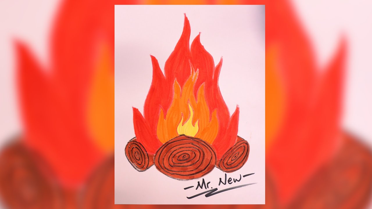 Campfire - A Substitute Art Lesson