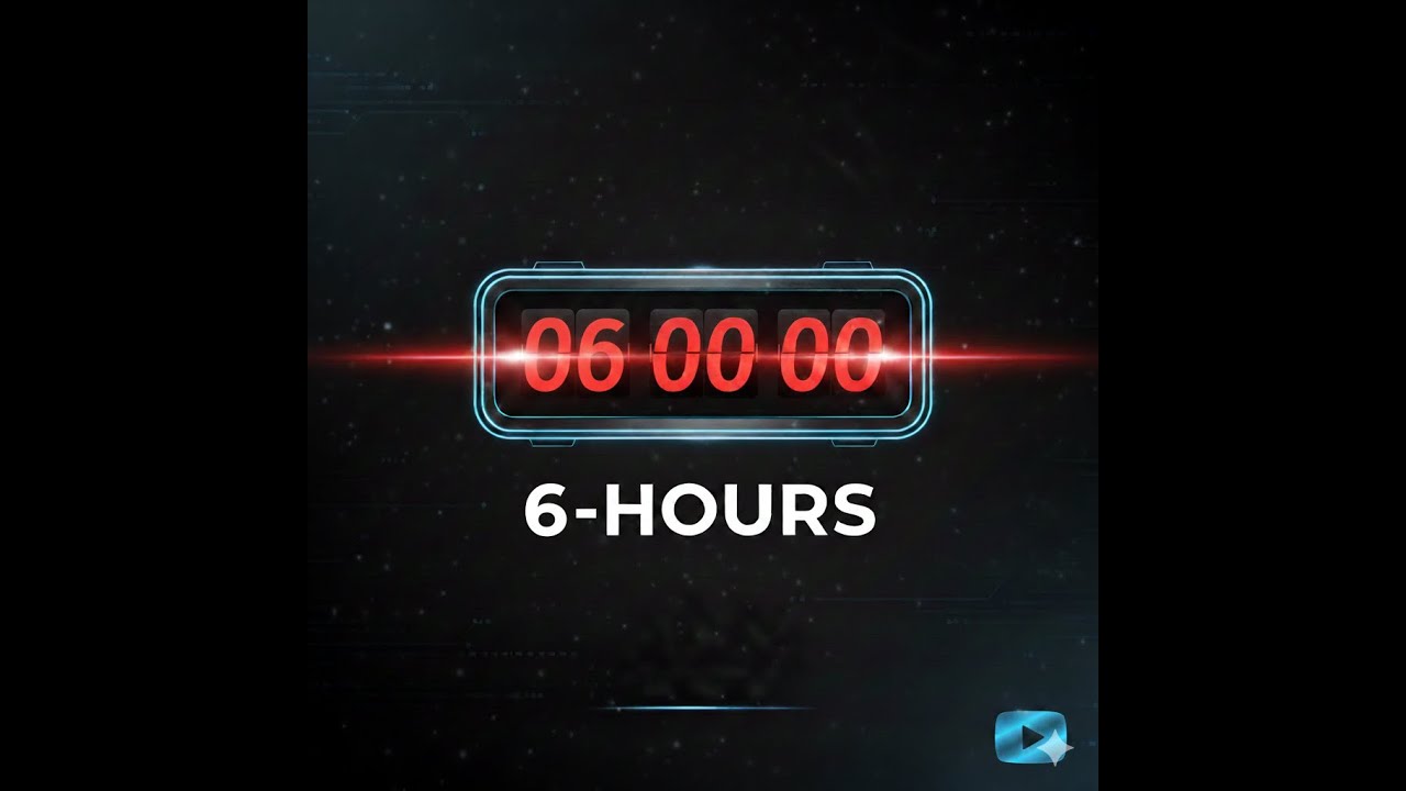 6 Hour Soft Ticking Sound | Focus Timer