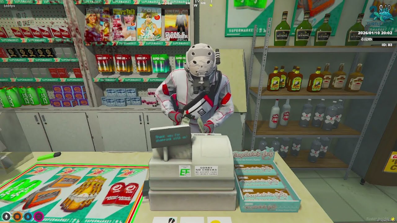 【Turtle City2-GTA V】#3 麻薬カルテル(ワンオペ)コンビニ強盗をする