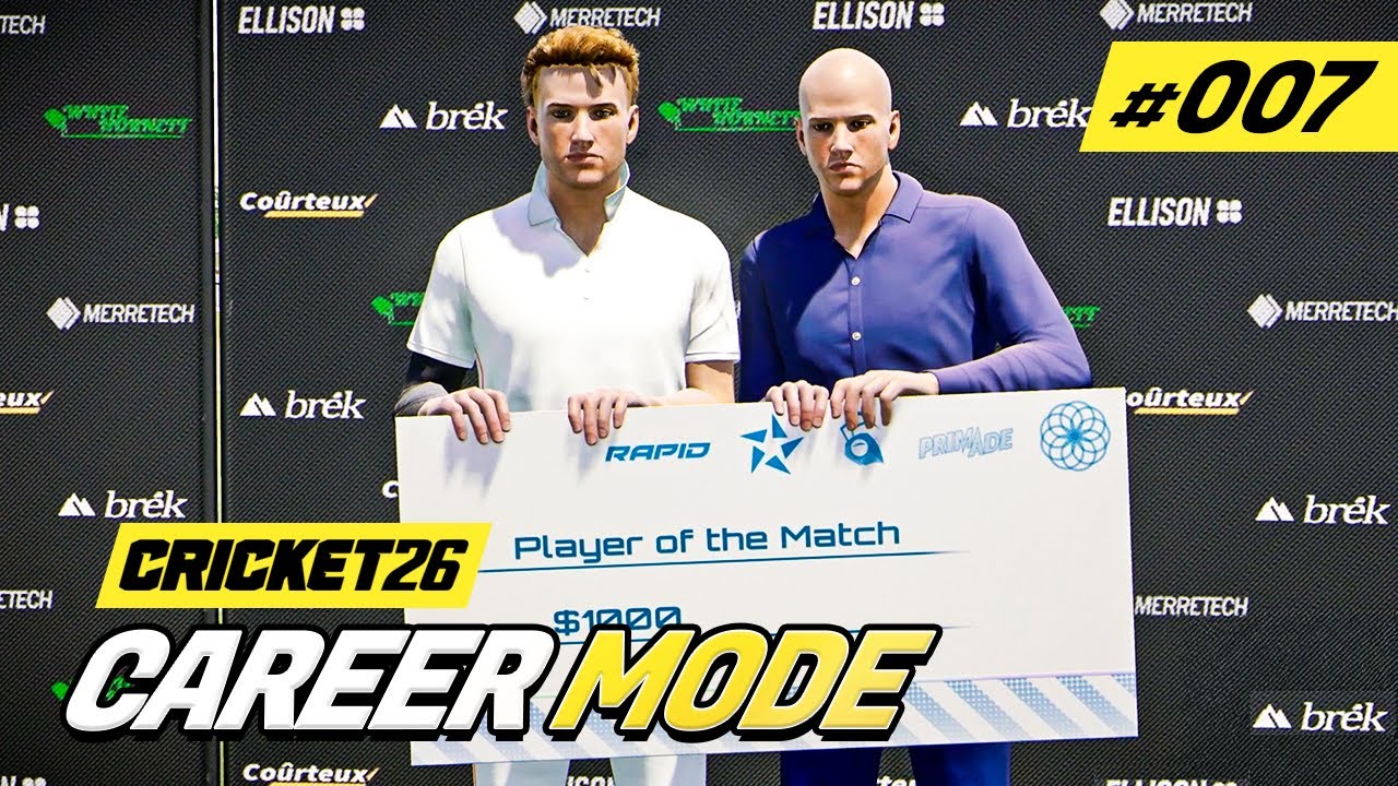 CRICKET 26 | CAREER MODE #7 | ABSOLUTE SCENES!