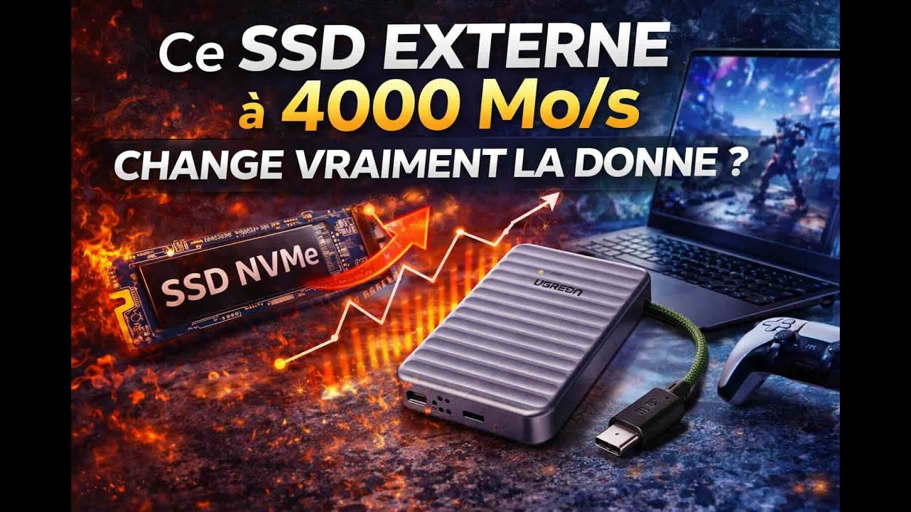 UGREEN NeoDrive Go USB4, ce SSD externe à 4000 Mo:s change vraiment la donne ?