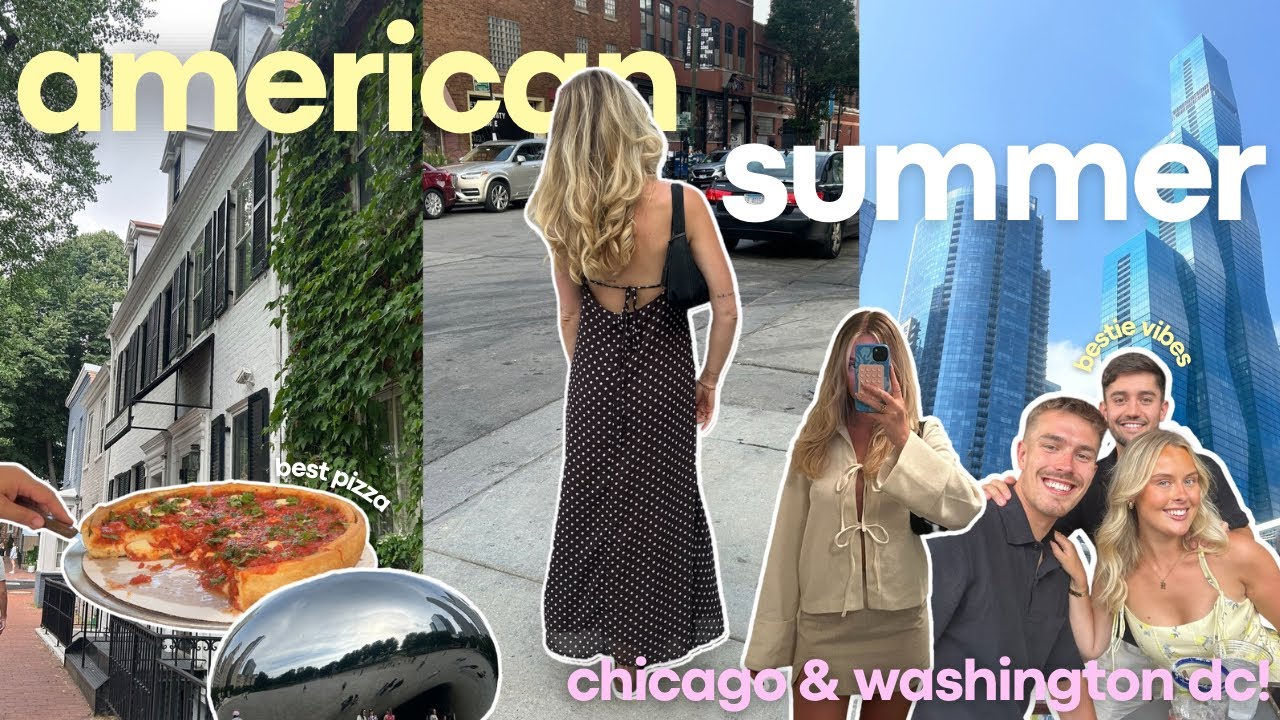 chicago & dc vlog!🏙️ last stops of our america trip, being tourists, shopping in georgetown + more✨