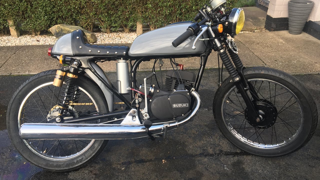1985 Suzuki GP100 cafe racer project.