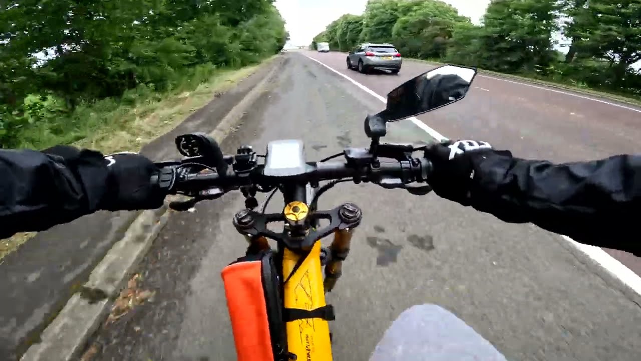 SPEED TEST EBIKE LANKELEISI XT750 PLUS View of the camera from the chest PART2