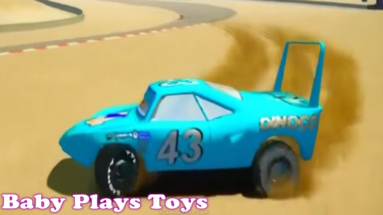 Dinoco King 43 VS Francesco Bernoulli Disney Cars Lightning McQueen Play Doh Lego Bricks like Kinder