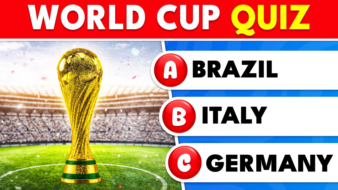 How Much Do You Know About The WORLD CUP? ⚽ 50 Questions | The Quiz Zone