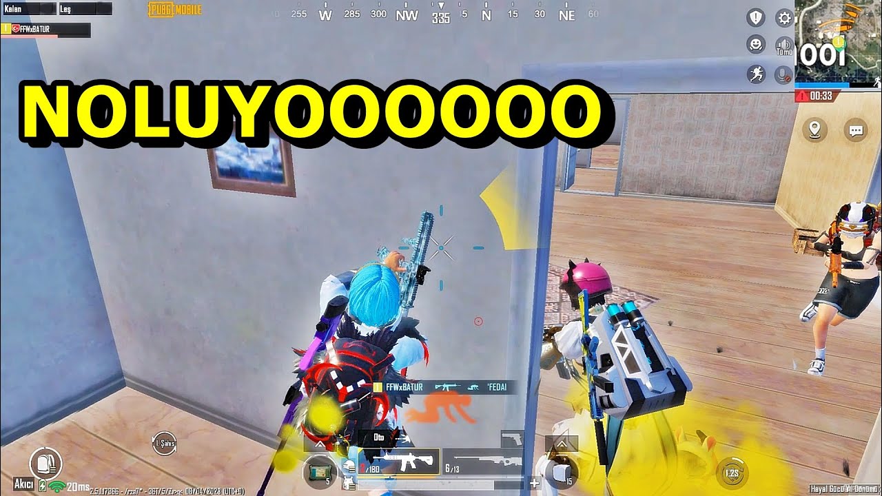 ÖLÜME DOĞRU UÇAN BATUR'UN EFSANE TELAFİSİ SOLO VS SQUAD PUBG MOBİLE