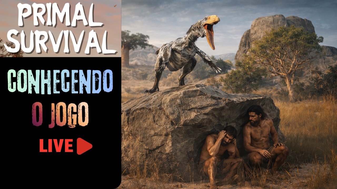 🔴AO VIVO🔴 Primal Survival | Sobrevivência em Mundo Aberto | Conhecendo o Jogo.