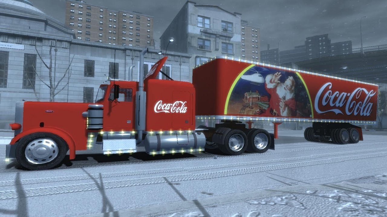 Grand Theft Auto IV - Merry Christmas - Santa Claus Rampage And Coca Cola Truck (MOD) HD