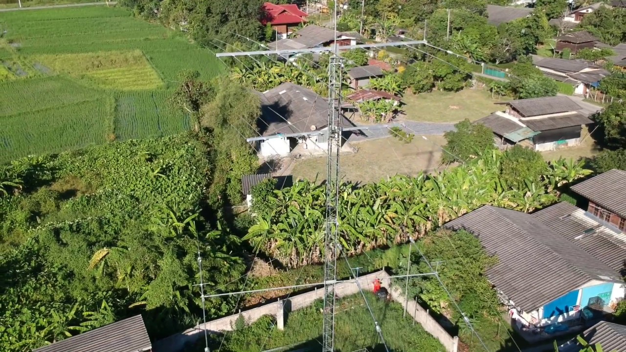 HS5SRH Installation Optibeam Antenna  OB12-4  &  OB9-3WARC
