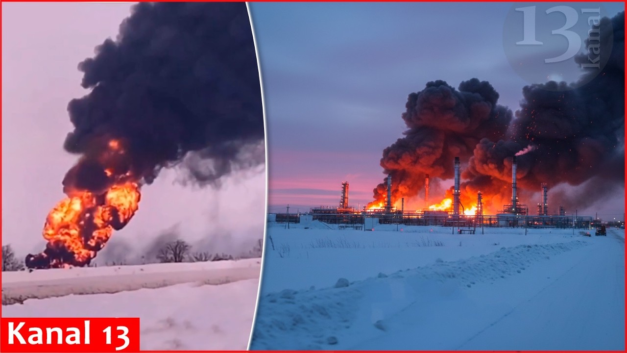 Tatarstan’s largest “Kaleykino” oil pumping station is struck by Ukrainian drones, fire breaks out