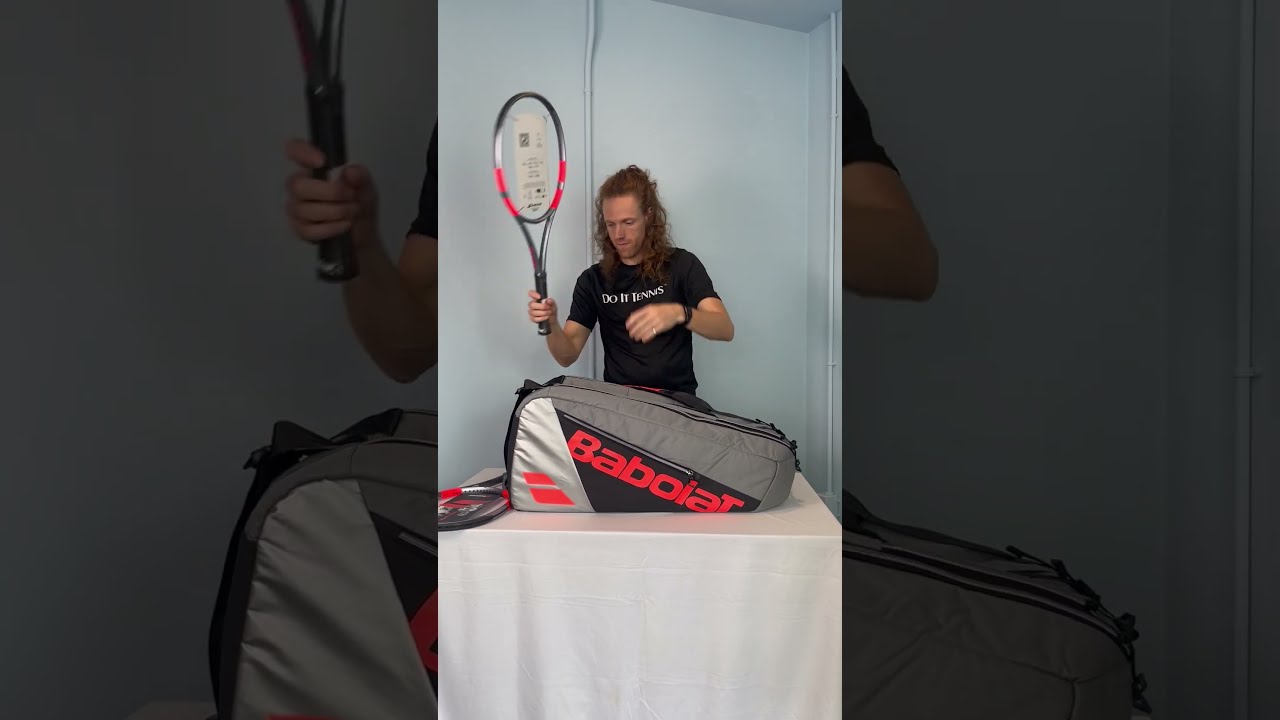 Babolat Pure Strike Carbon Grey 9 Pack Tennis Racquet Bag #Tennis #tennisracquet #babolat