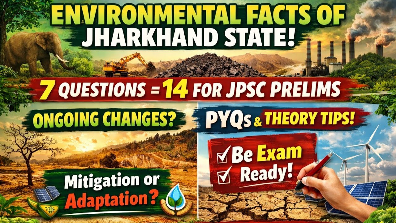 Environmental facts of Jharkhand State, ongoing environmental changes and  Mitigation and Adaptation