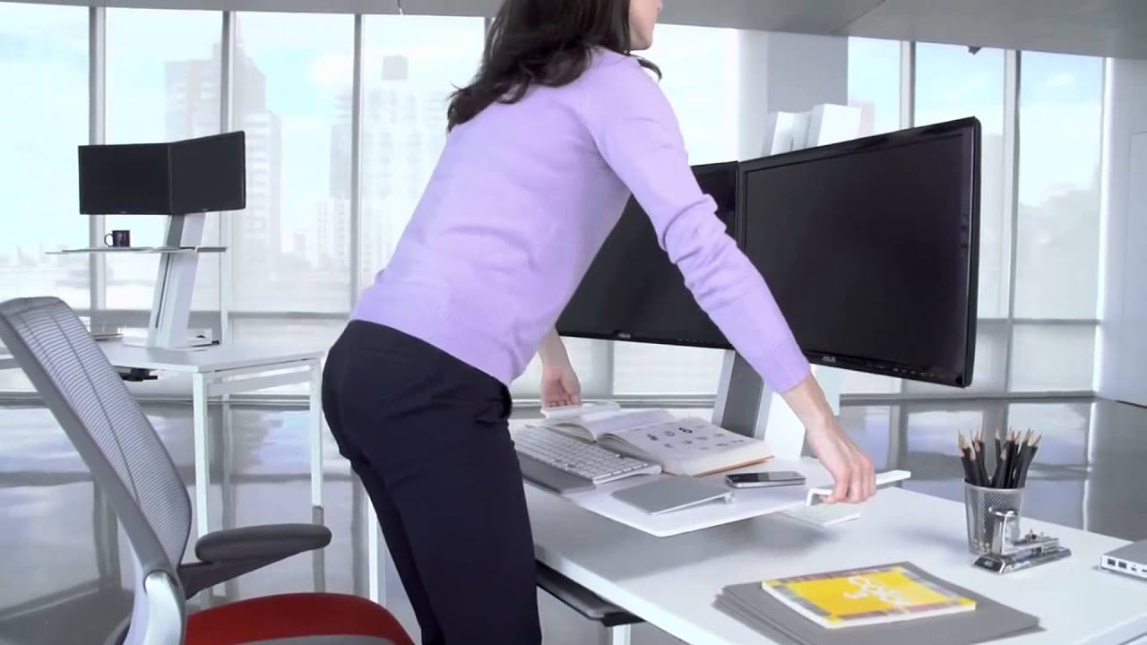 Humanscale QuickStand Height-Adjustable Monitor Workstation at HuntOffice.ie
