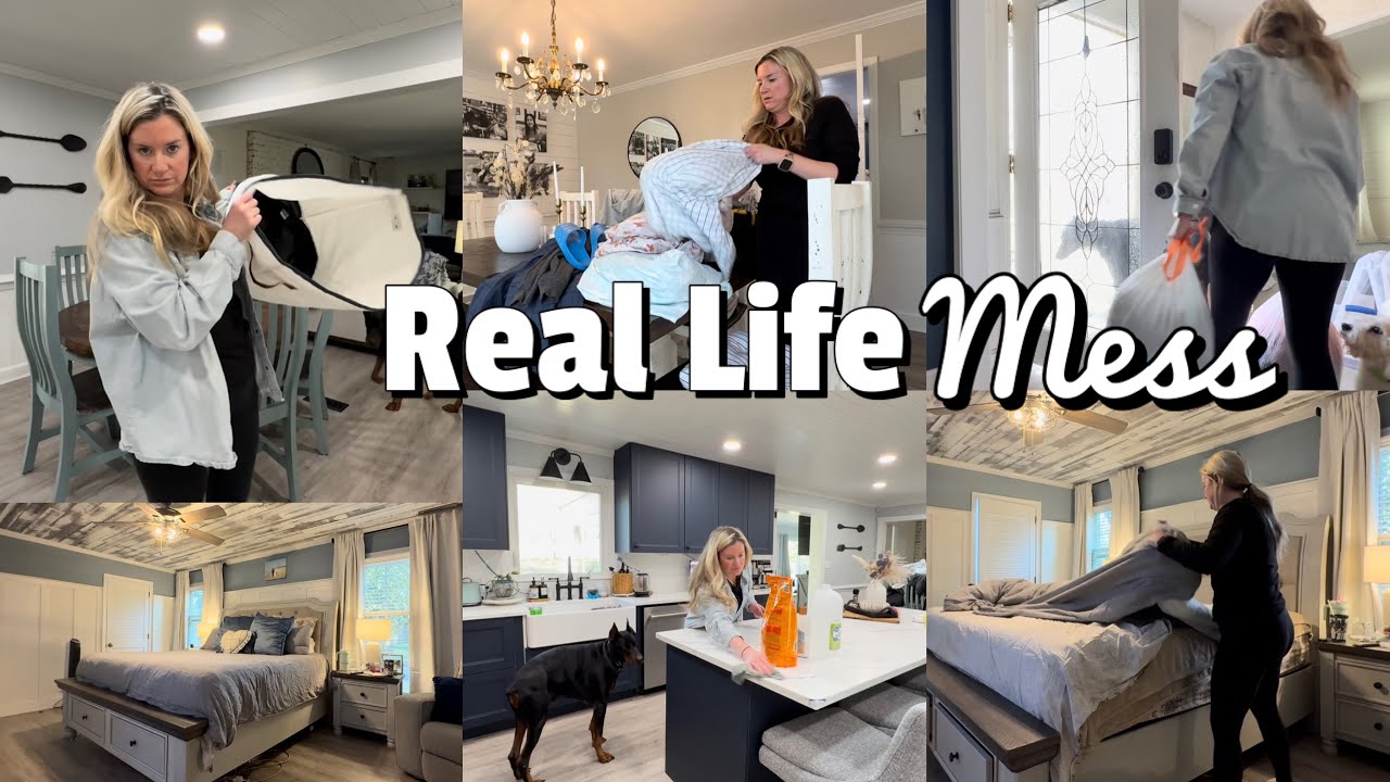REAL LIFE CLEAN WITH ME | Downstairs Reset