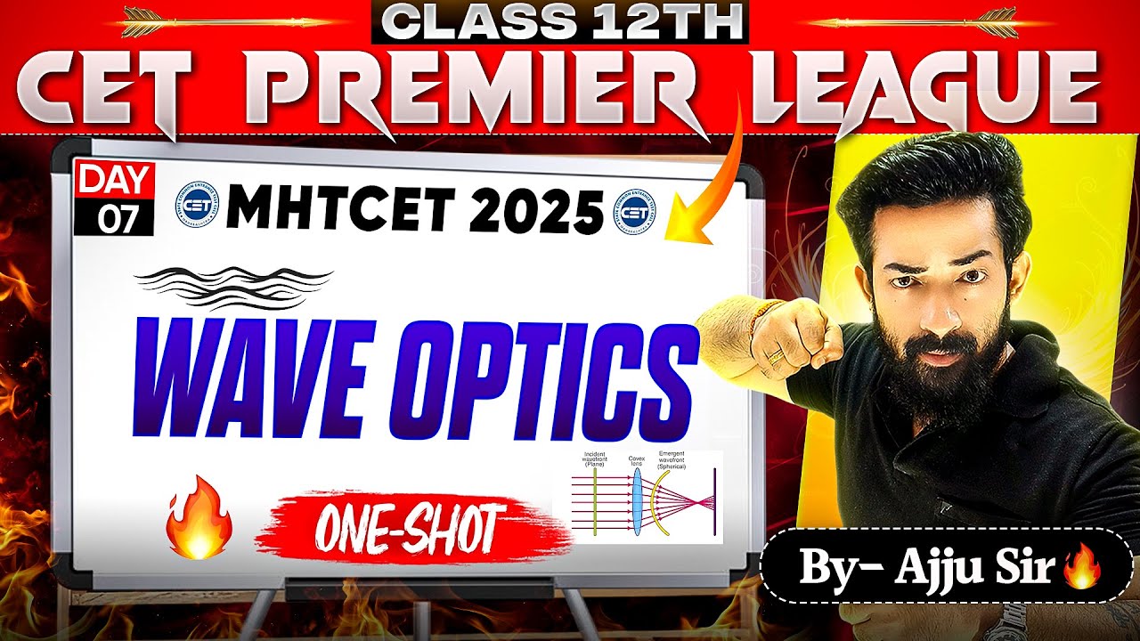 🚀7.Wave Optics | MHT CET 2025 | C.P.L🎯| Score 99%ile🏆| PCMB | By Dube Jee Ajjusir