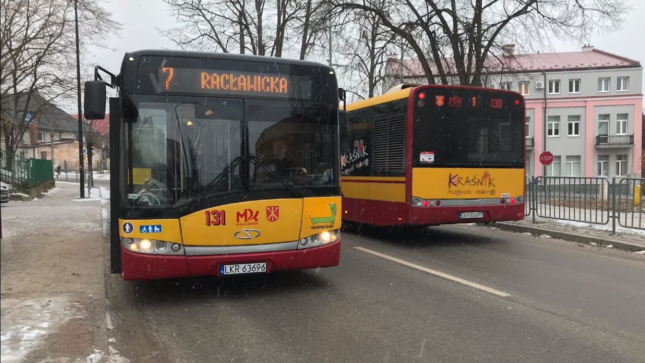 Pierwszy dzień liniowego kursowania Solarisów Urbino 12 - MPK Kraśnik