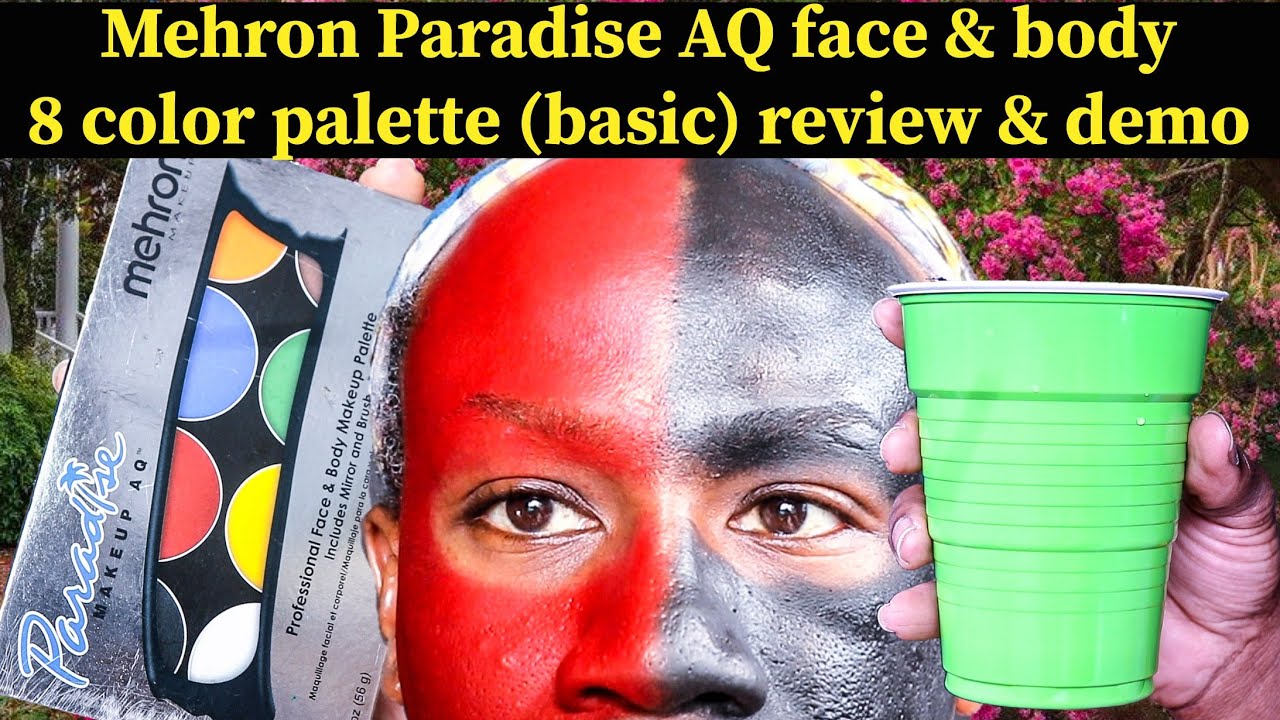 Mehron Paradise AQ face & body makeup palette 8 pan (BASIC SHADES)