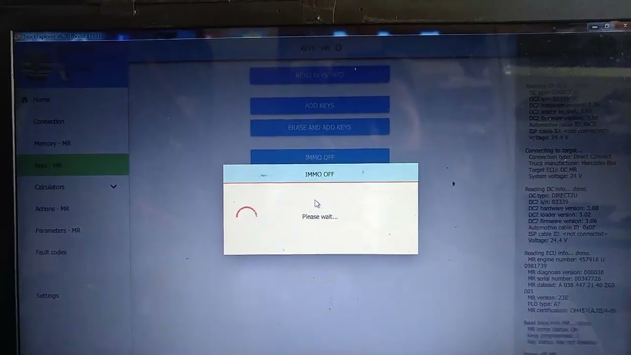Laboratorio Electrónico Diesel Mercedes PLD Anulando inmovilizador