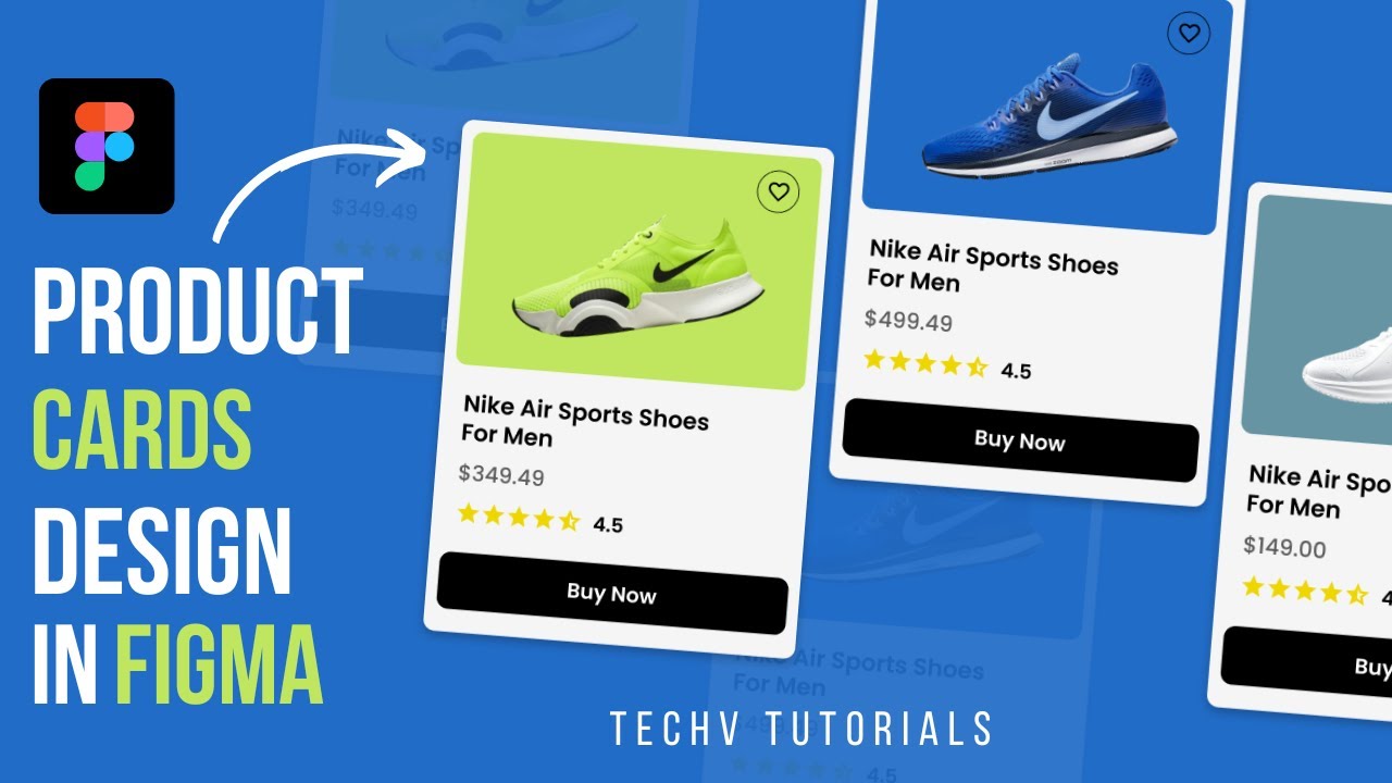 Product Cards Design In Figma | UI Design In Figma | Shoes Card For eCommerce