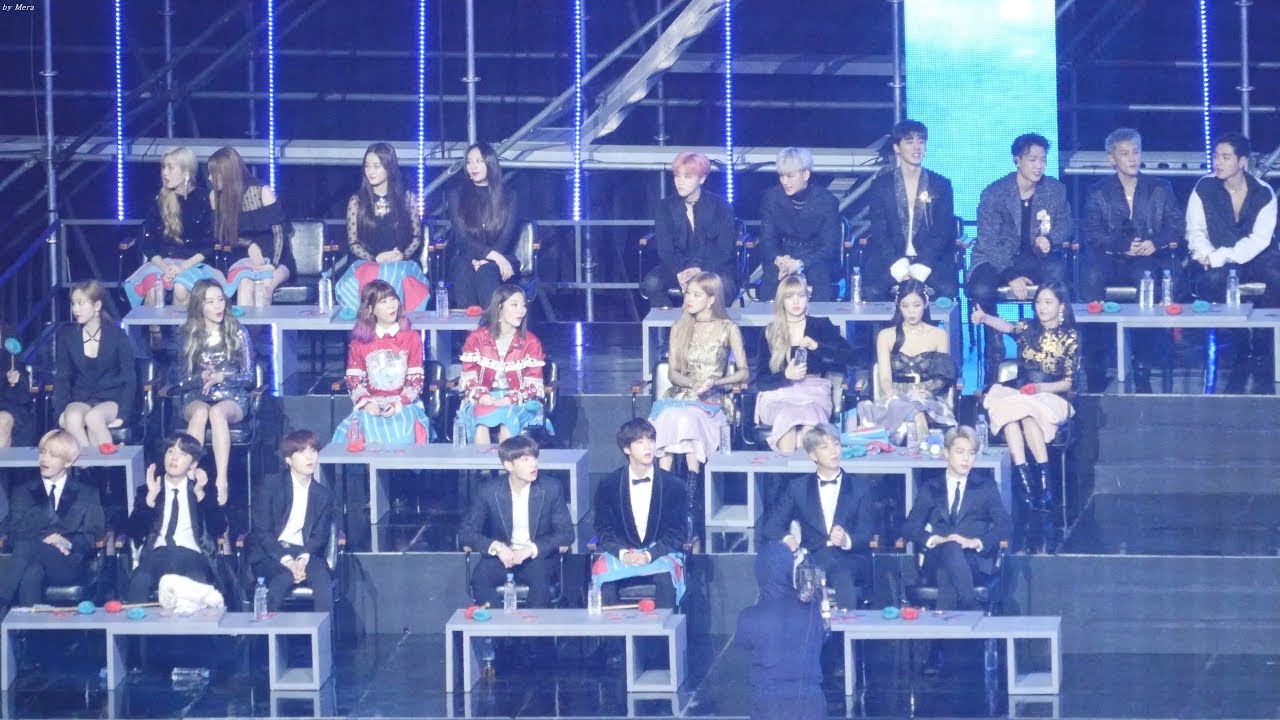 190105 블랙핑크 (BLACKPINK),방탄소년단(BTS),아이콘 봄여름가을겨울 '브라보 마이 라이프 리액션 [4K]  직캠 Fancam by Mera