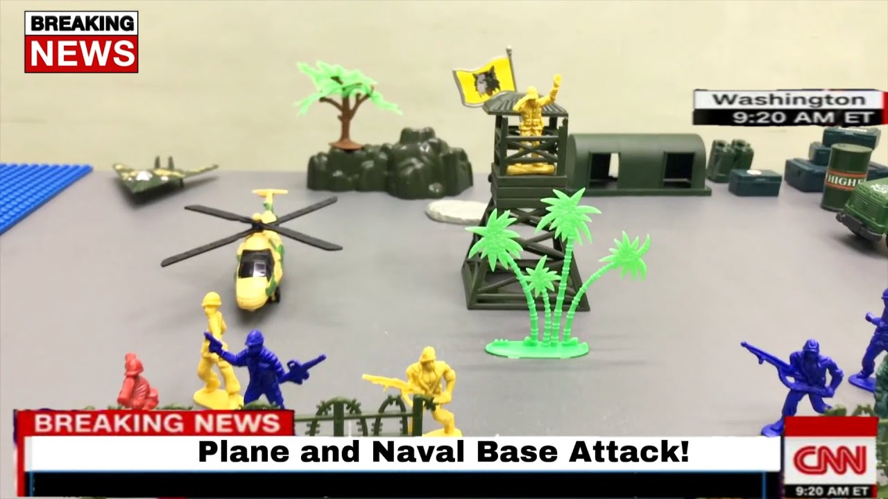 Airplane and Naval Base Attack | Toy Playset
