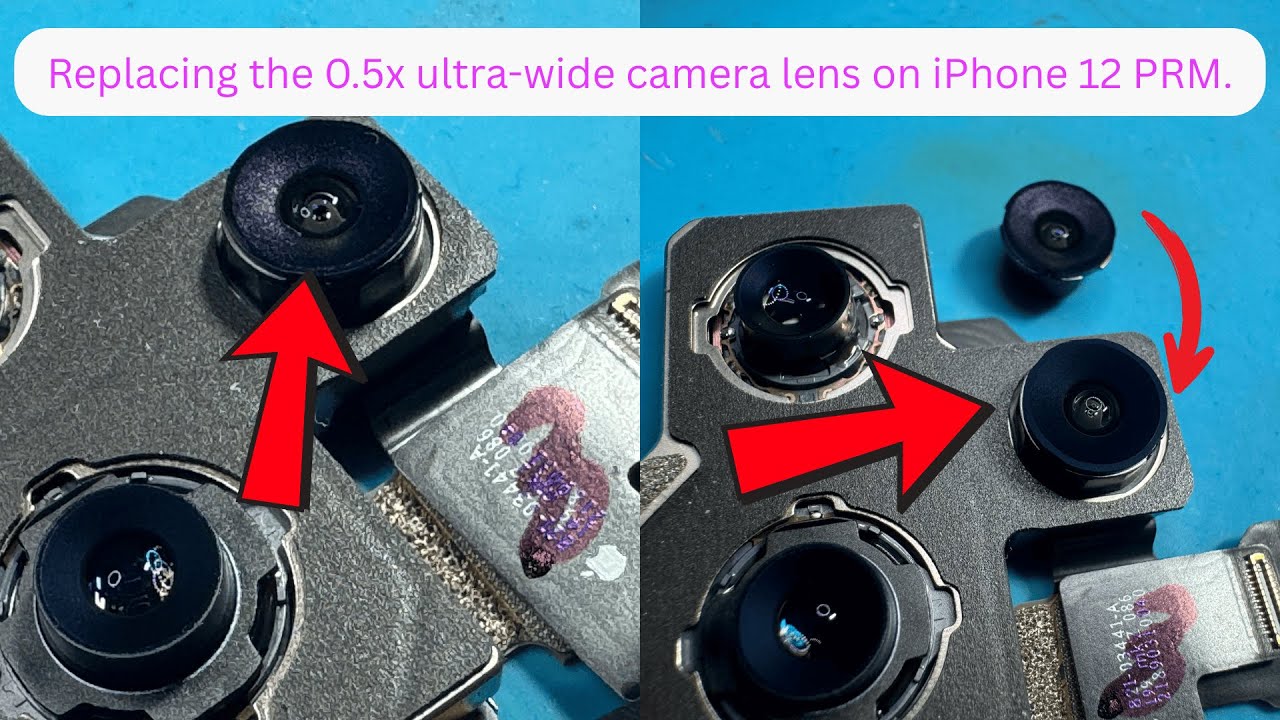 Replacing the 0.5x ultra-wide camera lens on iPhone 12 Pro Max