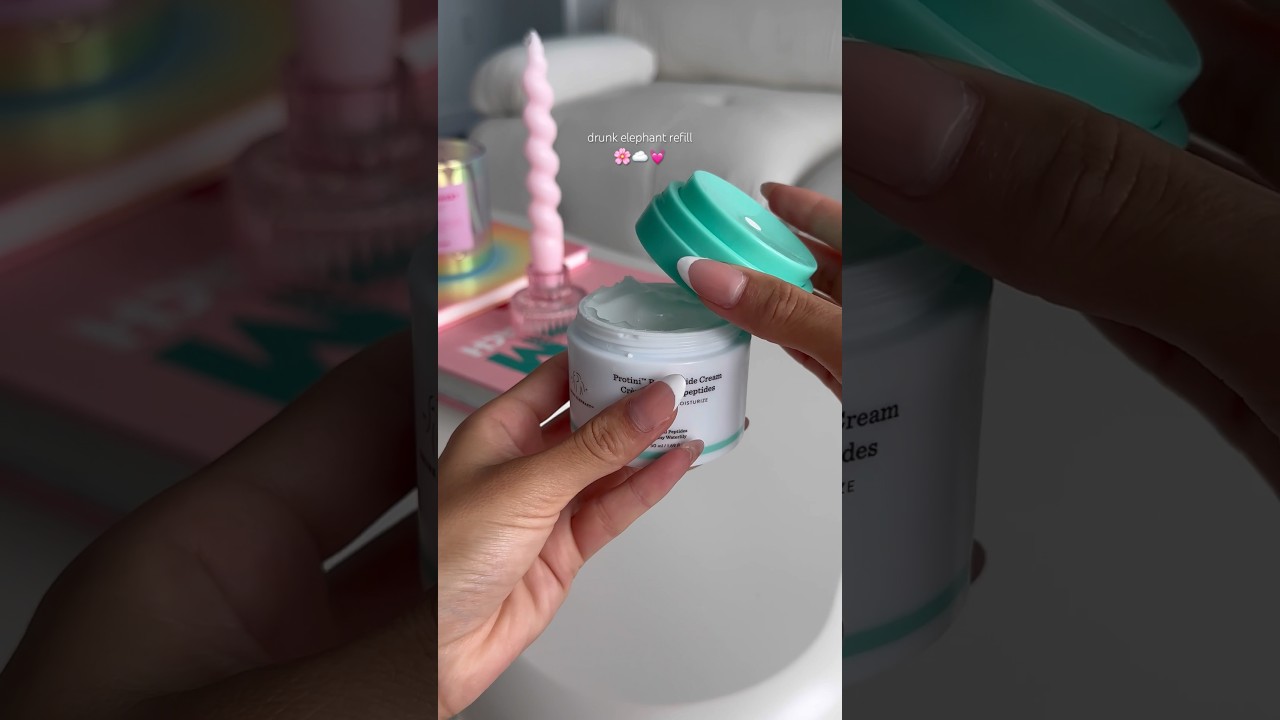 AESTHETIC ASMR DRUNK ELEPHANT REFILL 🌸💓💗 #preppygrwm #skincare #asmr