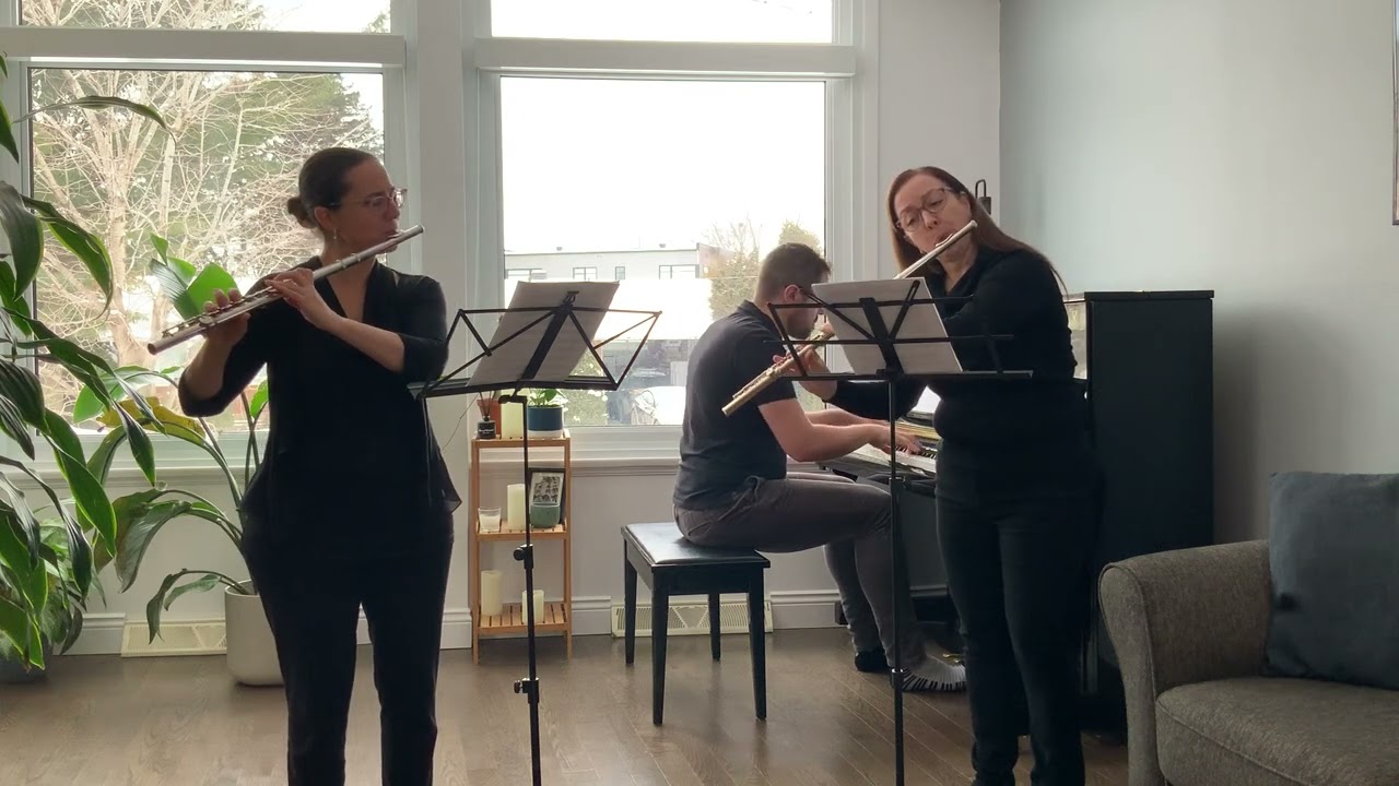 Loeillet, J.B. - Sonata in E minor for two flutes and piano (I- Largo)