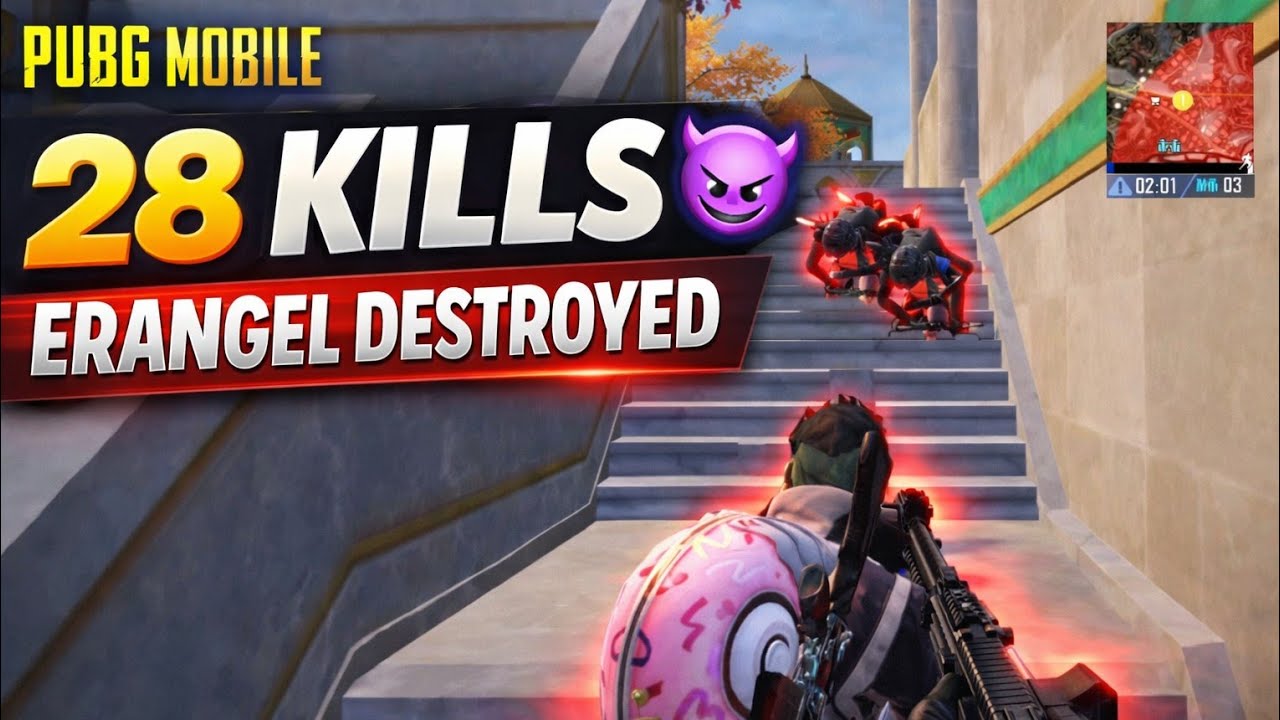 Solo Erangel Destruction 🔥 | 28 Kills Easy Win | PUBG Mobile