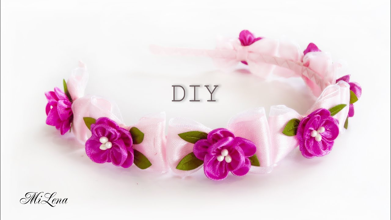 ОБОДОК С МИНИ-БАНТИКАМИ, МК /  DIY Mini Bows Headband