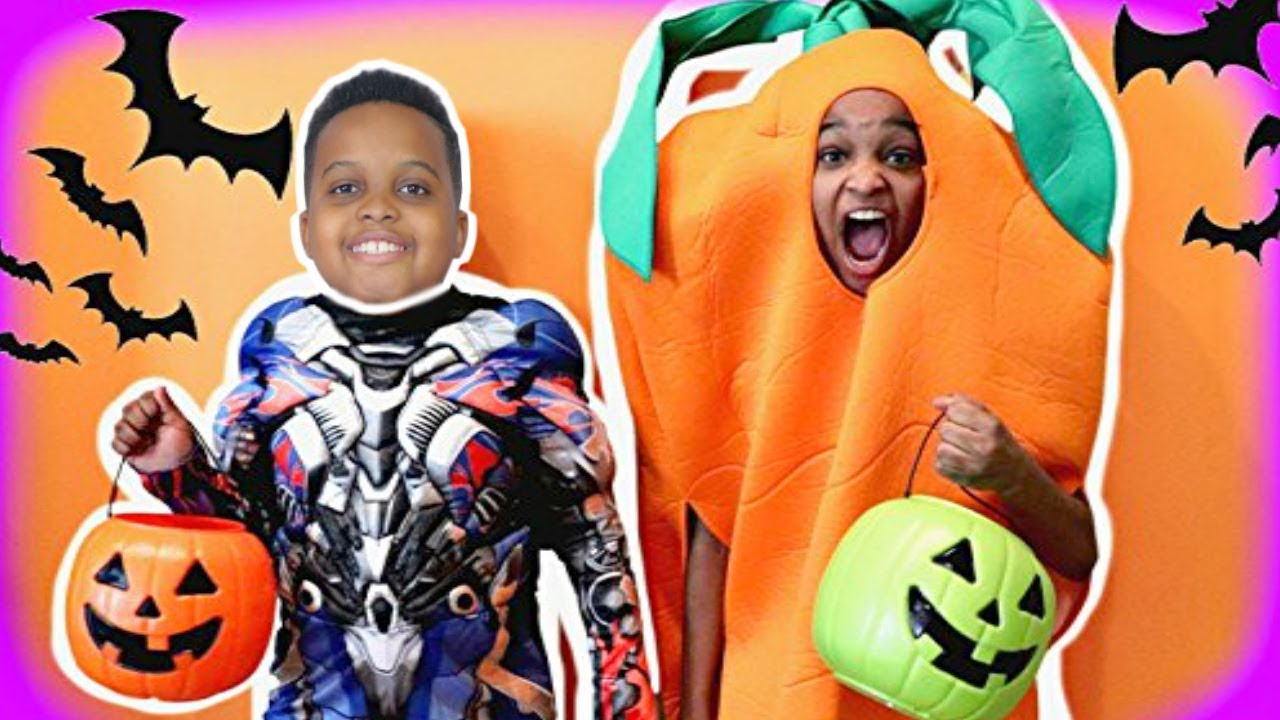 Shiloh & Shasha TRICK OR TREAT HALLOWEEN! w/ Skittles, Chocolate, Gummy - Onyx Kids