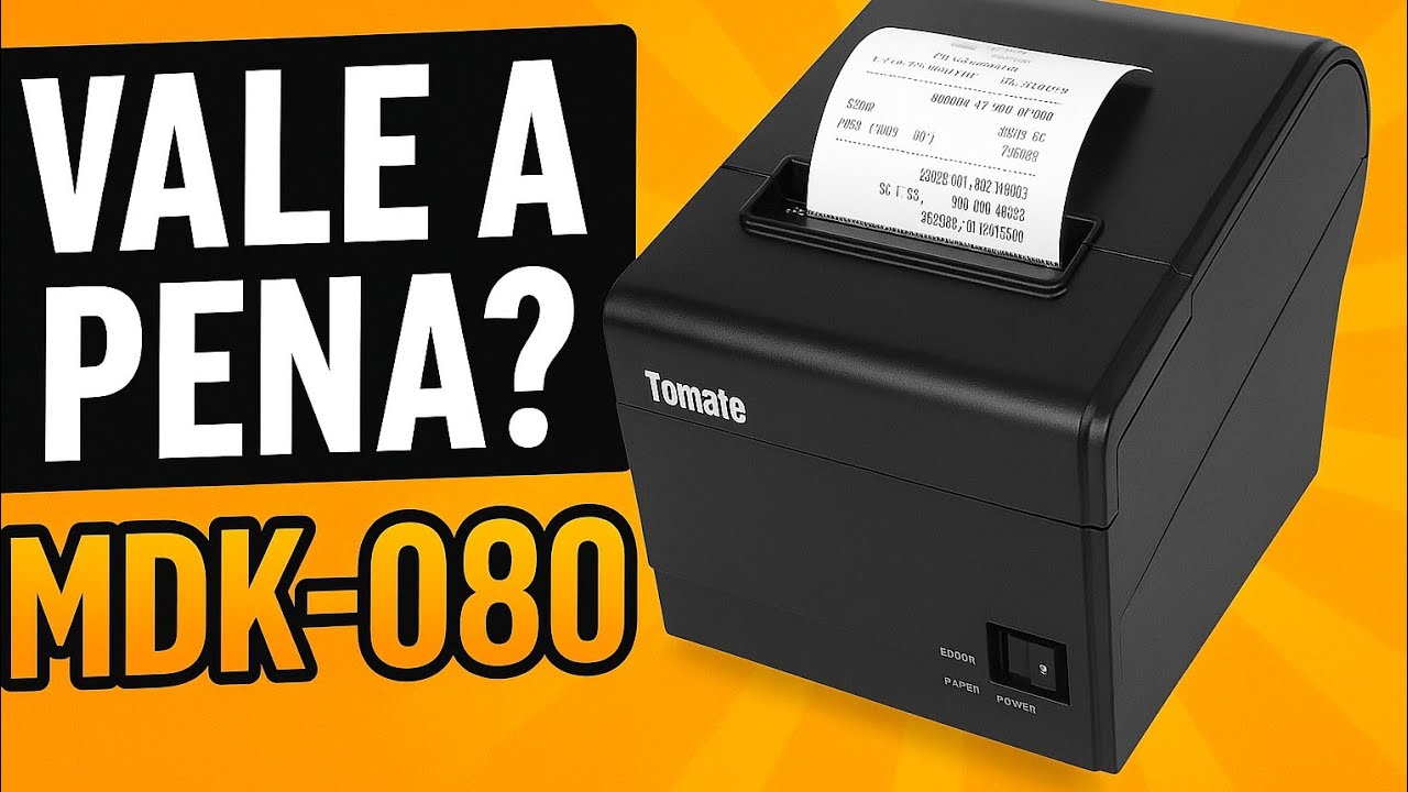 Impressora Tomate MDK-080 &ndash; Vale a Pena? Teste Real, Automa&ccedil;&atilde;o Para T&eacute;cnica e Loja Para Celular.