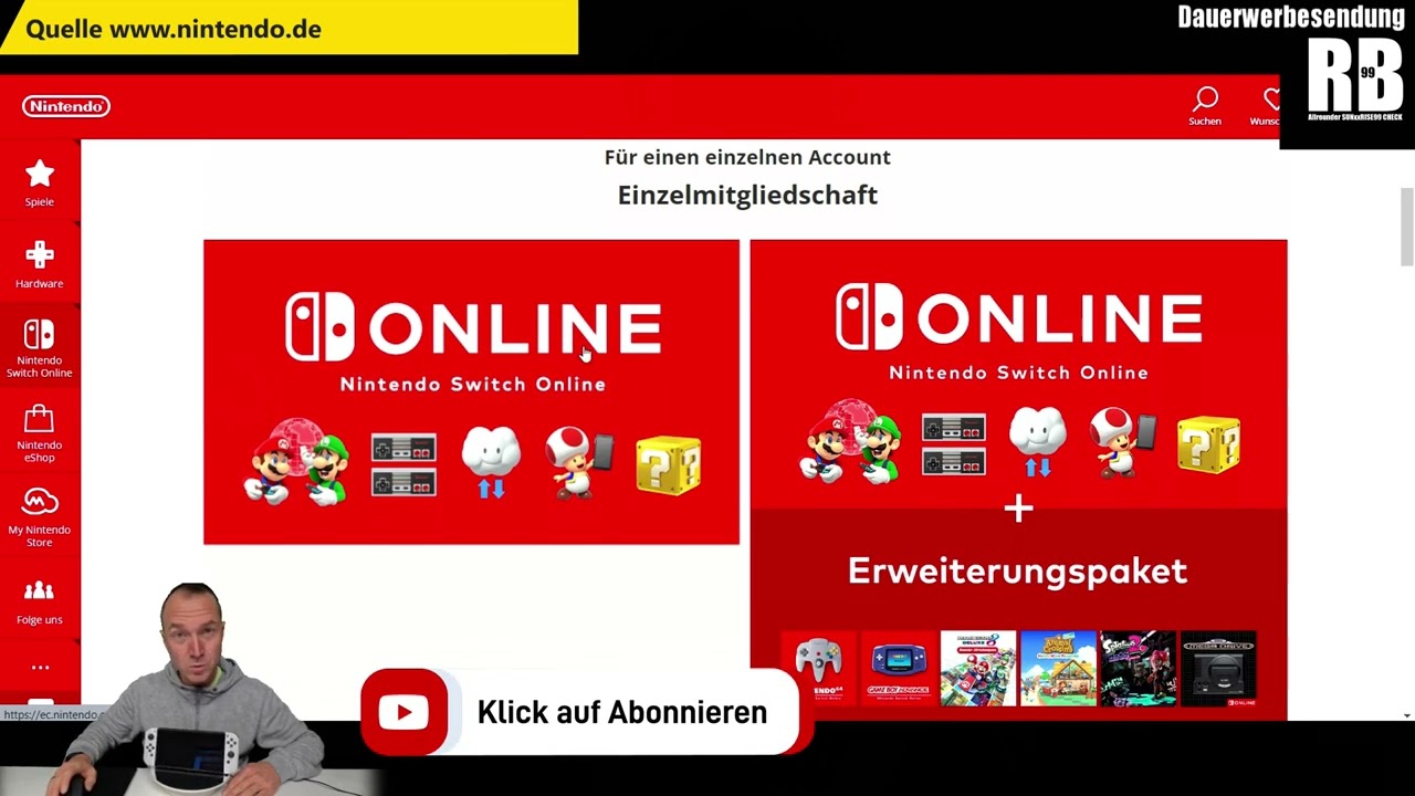 Nintendo Mitgliedschaft? Nintendo Switch Online? Einzel- o. Familienmitgliedschaft Kurz erkl&auml;rt #409