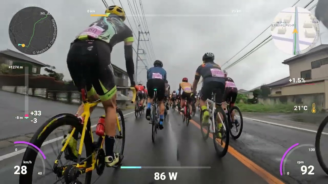 まえばし赤城山ヒルクライム大会2024　一般男子C　3位　0:56:56