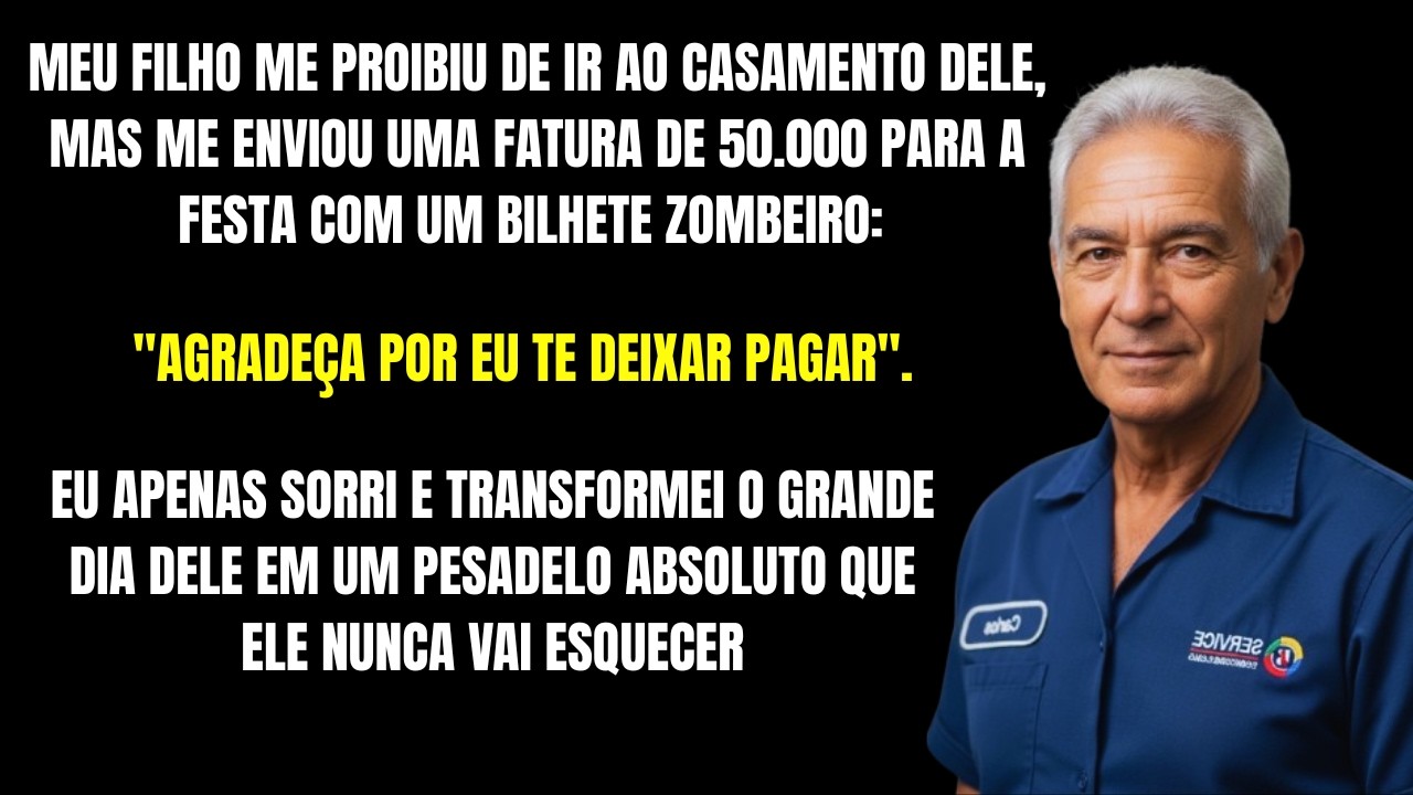MEU FILHO ME PROIBIU DE IR AO CASAMENTO DELE, MAS ME ENVIOU A CONTA DE R$50 MIL PARA EU PAGAR!