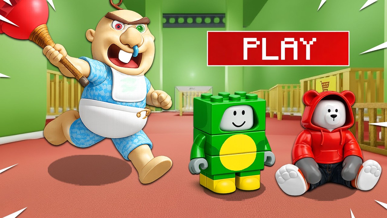 Малыш Бобби превратил Майки и Джей-Джея в свои игрушки в Roblox.