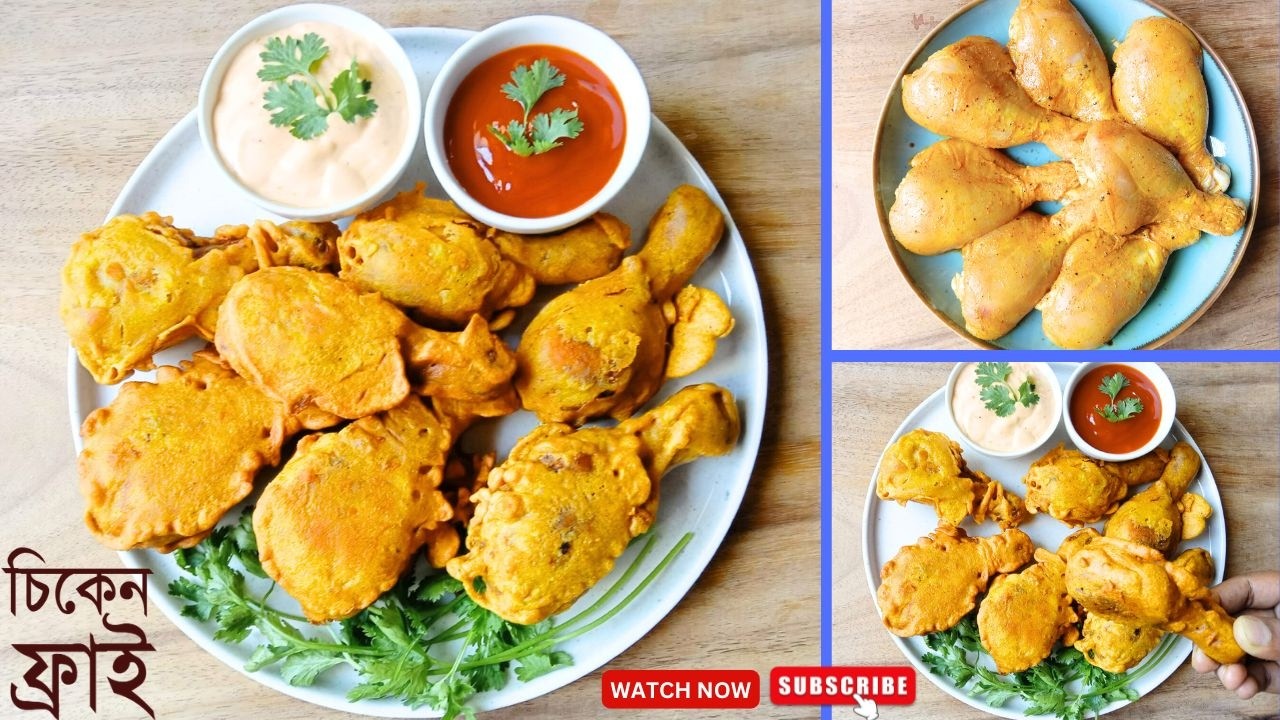 একদম দেশী স্টাইলে মুচমুচে চিকেন ফ্রাই রেসিপি | Crispy Fried Chicken Recipe | Chicken Drumstick Fry