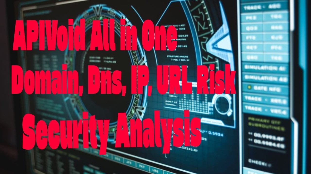 APIVoid All in One Website Tool DNS, IP, URL & Security Analysis