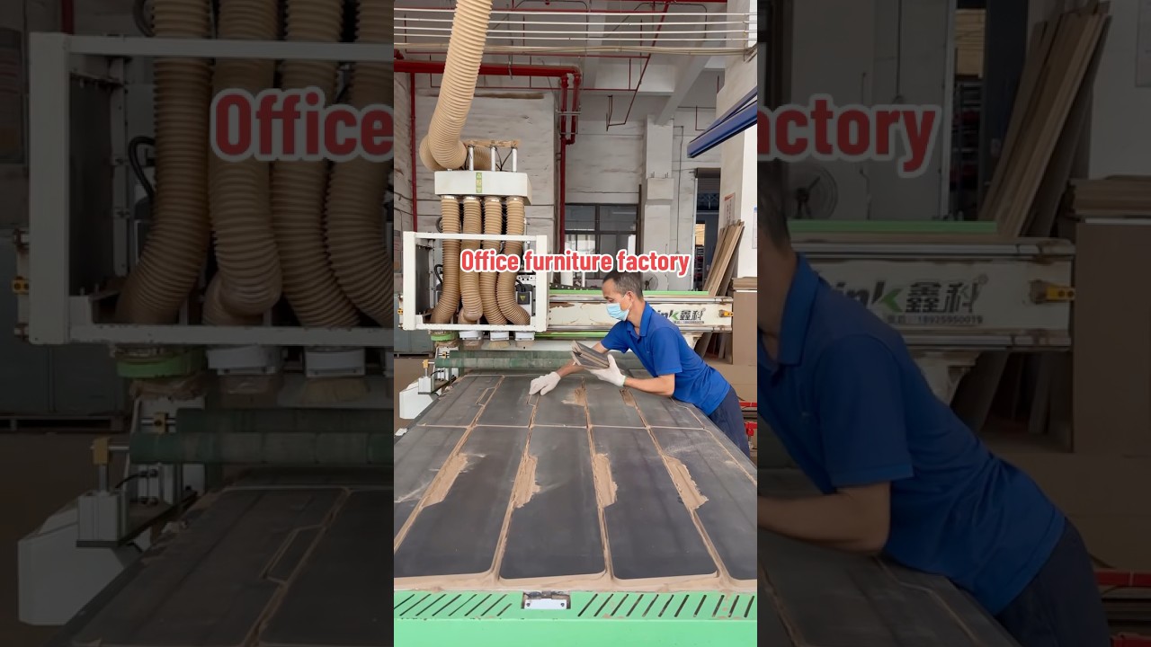 Fully automated batch production in office furniture factories. #officefurniturefactory