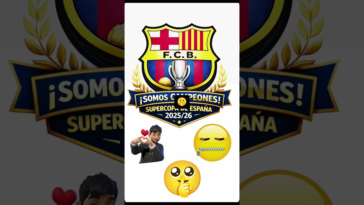 FC Barcelona Campeones de Supercopa De España 2025-2026