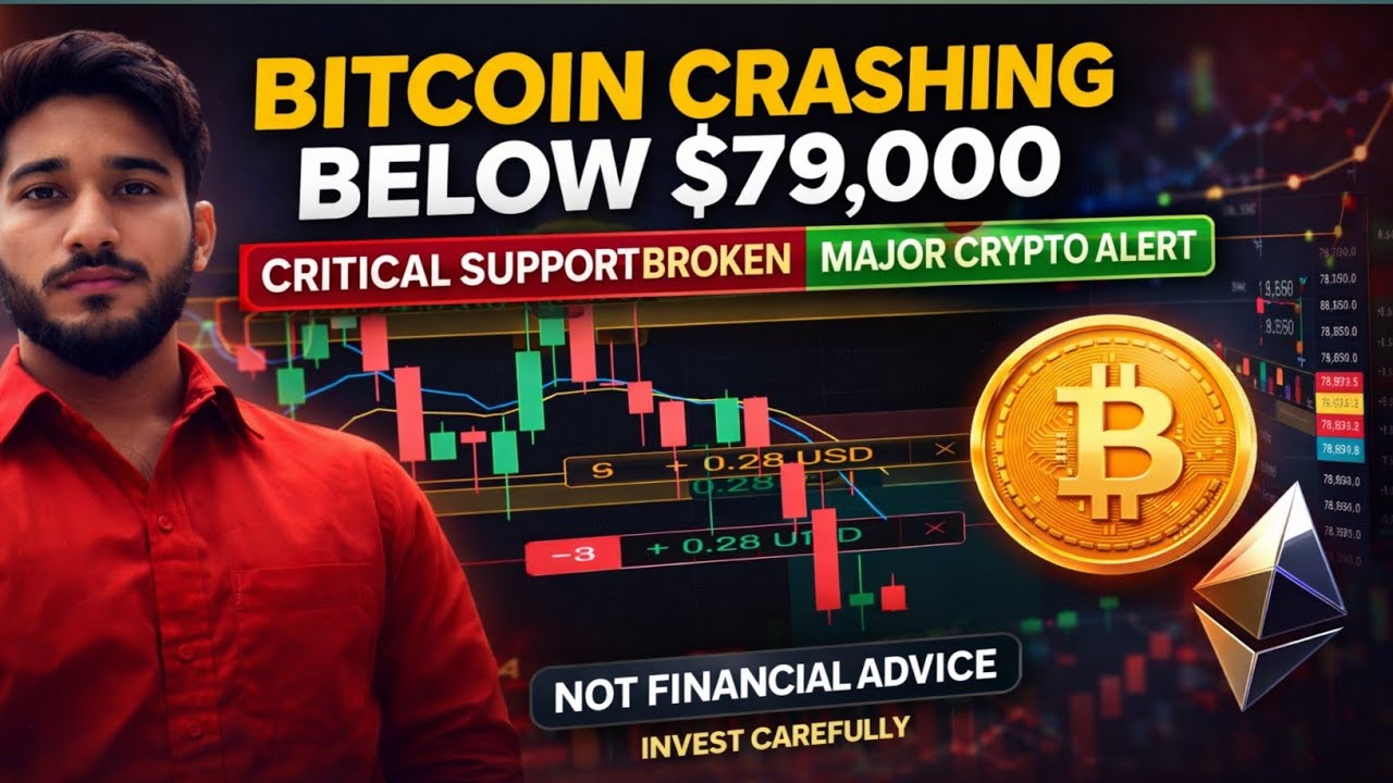 Bitcoin Crash Alert 🚨 BTC Below $79,000 | Smart Money Move or Trap?
