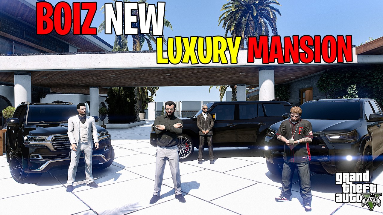 MICHAEL & BOIZ FINALIZED THEIR NEW MANSION | GTA 5 | Real Life Mods #3 I URDU I