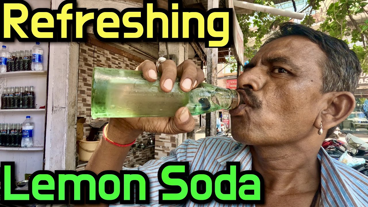 Lemon Soda Only Rs.20 in India | Indian Street Food | Jodhpur Food 🇮🇳 인도 길거리음료 