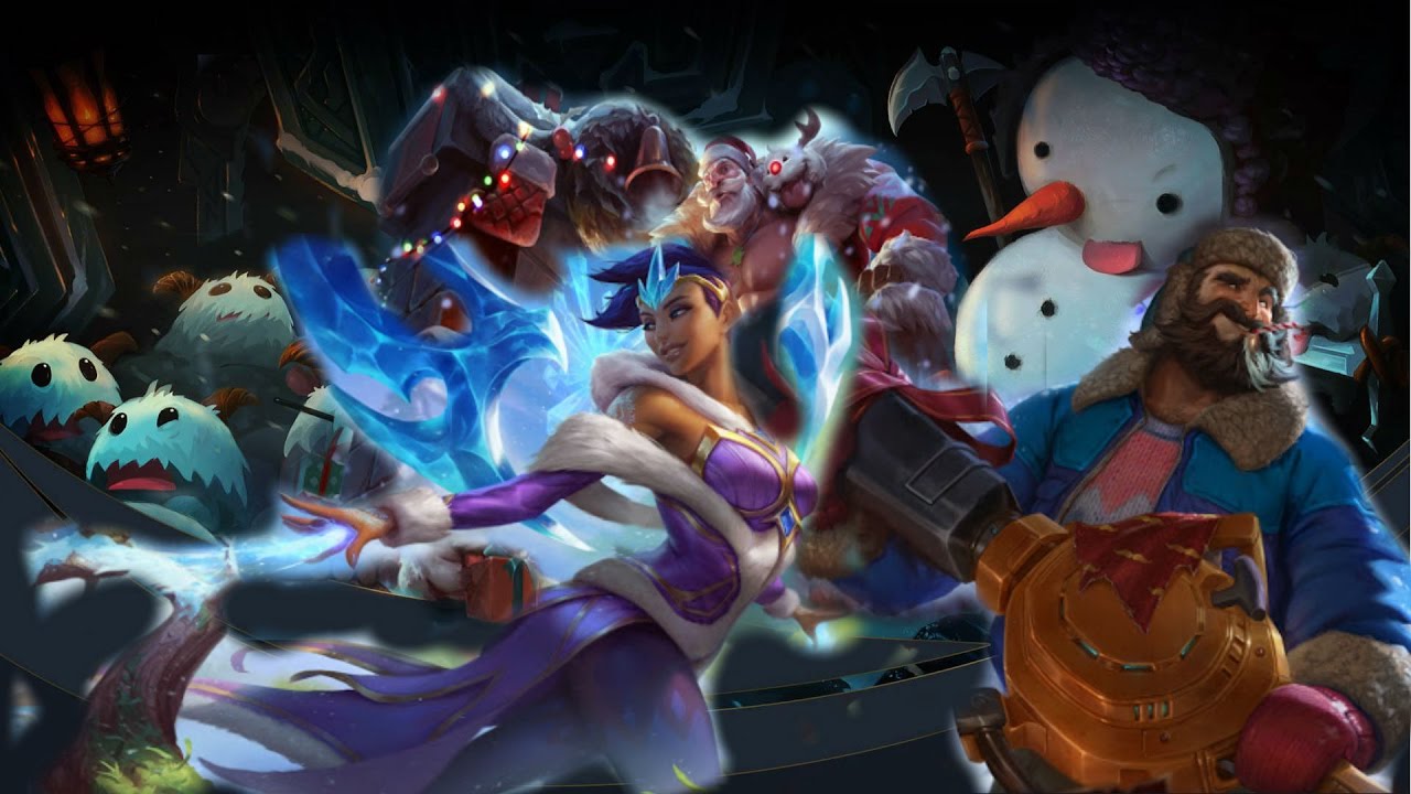 [LoLPBE] Przegląd skórek! Karma Zimowego Zachwytu, Śnieżny Graves, Braum Mikołaj