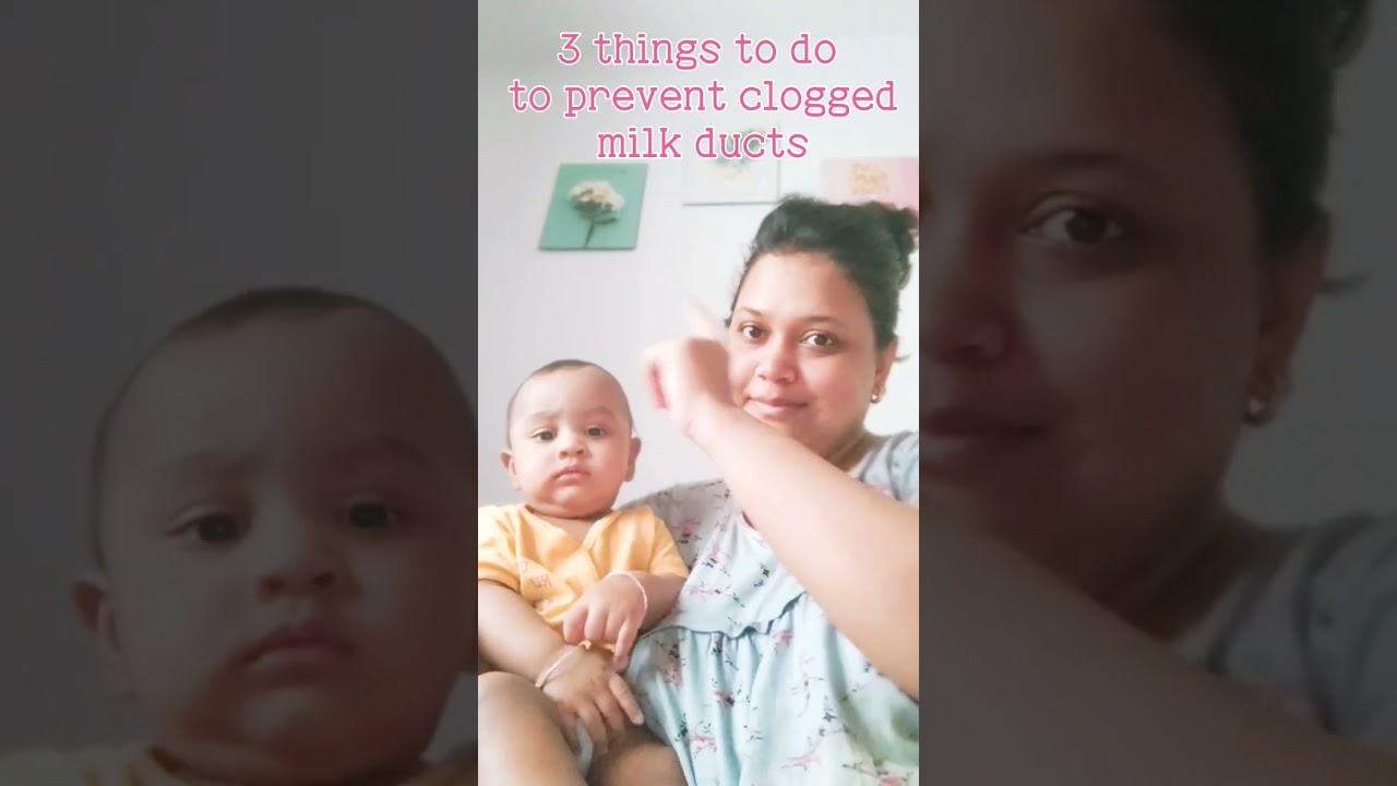 3 things to do to prevent clogged milk ducts 🧿| #momlife #newmom #baby #ashortaday #babyshorts