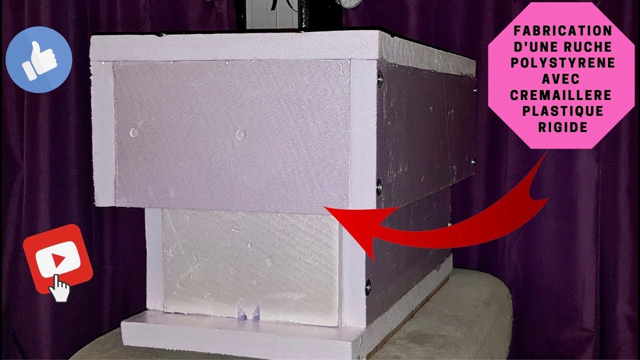 ⚒COMMENT FABRIQUER UNE RUCHETTE 6 CADRES EN POLYSTYRENE AVEC CREMAILLERE RIGIDE, HOW TO BUILD A HIVE