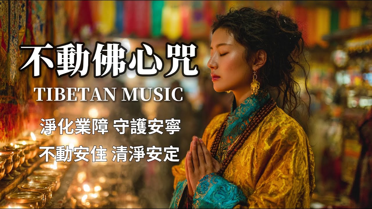 西藏梵音療癒｜不動佛心咒｜佛教冥想放鬆音樂｜一覺醒來心如明鏡 告別所有煩惱与不安 #疗愈歌曲 #music #tibetanmusic #音樂 #西藏颂钵 #西藏#天籟之聲#冥想音樂