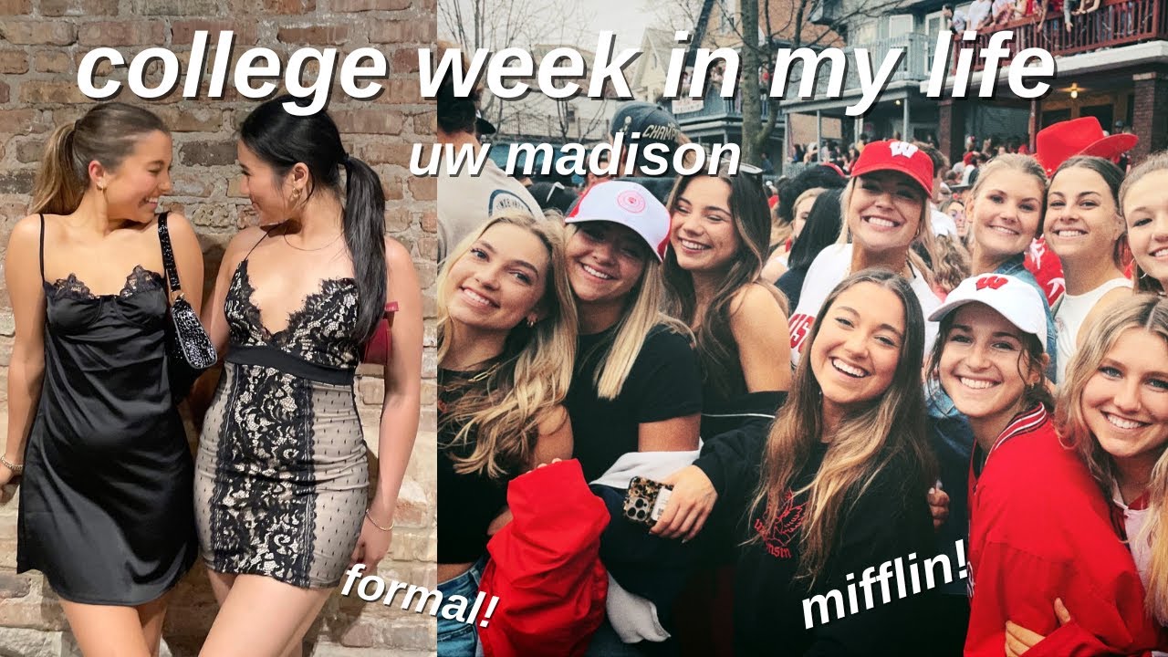 College Week in my Life at UW-Madison! Mifflin & Sorority Formal! + an honest chat about friendship
