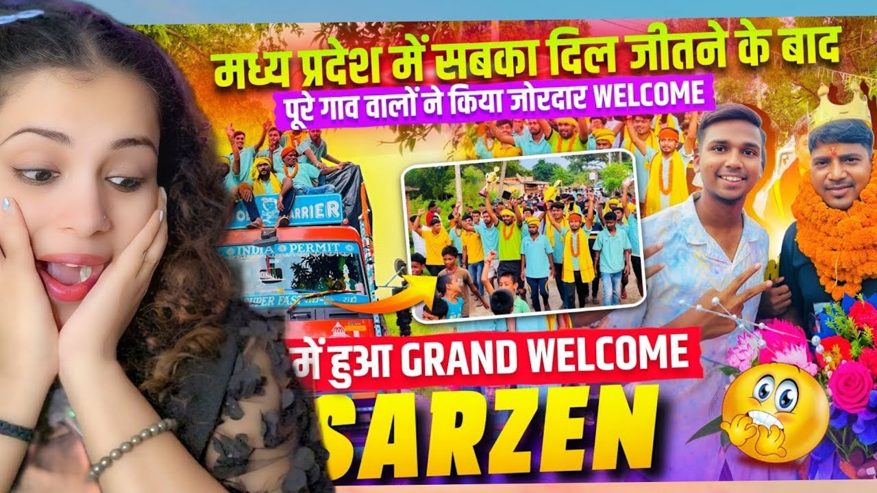 Dj Sarzen Madhya Pradesh से Jharkhand वापसी पर हुआ जोरदार Welcome 🔥 Full Video | REACTION 